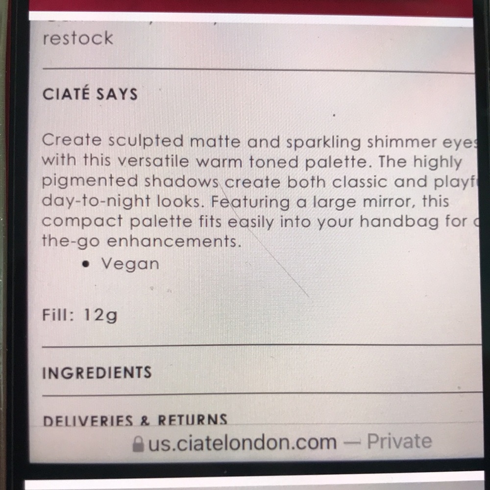 NEW Ciate trend Edit 9 shade Eyeshadow palette New BNIB - Picture 6 of 8